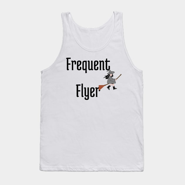 FREQUENT FLYER FUNNY HALLOWEEN Tank Top by Grun illustration 